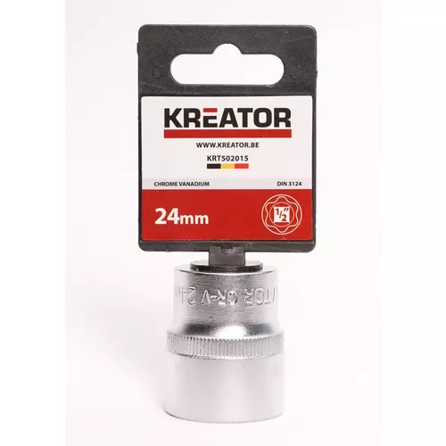1/2" Nástrčná hlavice (ořech) 24mm Kreator KRT502015