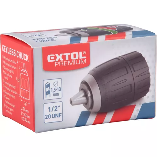 Hlava rychloupínací sklíčidlová, 1,5-13mm EXTOL PREMIUM 8898004