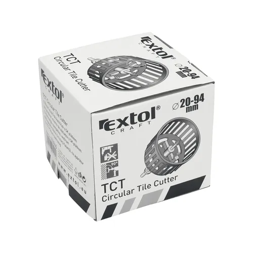 Vykružovací vrták do kachliček s krytem, o 20-94mm EXTOL CRAFT 103940