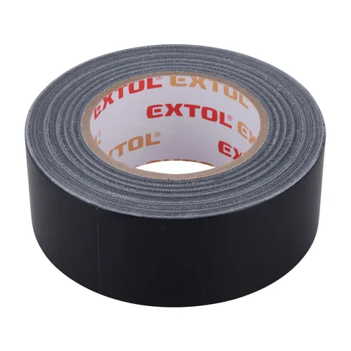 Páska lepicí textilní/univerzální, 50mm x 50m tl.0,18mm, černá EXTOL PREMIUM 8856313