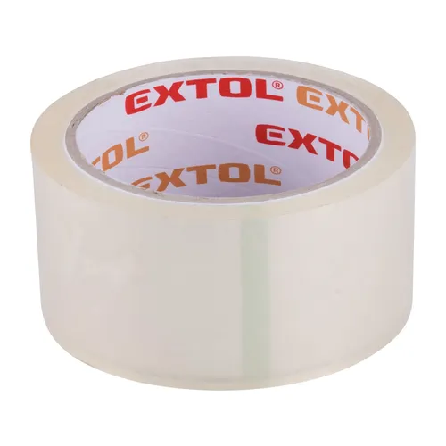 Páska lepicí tichá, transparentní, 48mm x 40m tl.0,046mm, pp/akryl lepidlo EXTOL PREMIUM 8856322