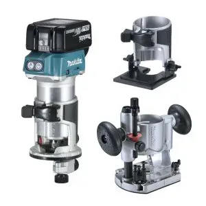 Makita DRT50RTJX2 Aku kombinovaná frézka s příslušenstvím Li-ion LXT 18V/5,0Ah