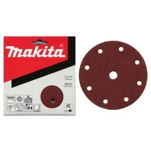 Makita P-31980 papír brusný suchý zip 150mm 9 děr K220, 10ks