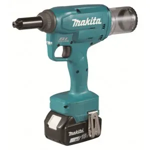 Makita DRV150RFJ Aku nýtovačka Li-ion LXT 18V/3,0 Ah, Makpac