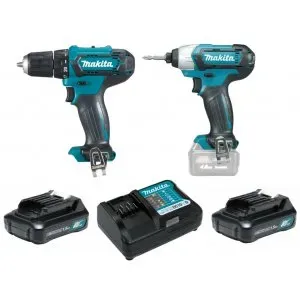 Makita CLX224X Aku sada DF333DZ+TD110DZ+2xaku+kufr Li-ion CXT 12V