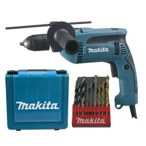 Makita HP1641K1X Příklepová vrtačka s kufrem,rychlosklíčidlo 1,5-13mm,680W