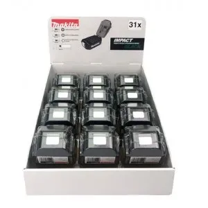 Makita E-03090 sada torzních bitů 1/4" IMPACT BLACK 31 ks v plastové krabičce tvaru baterie, 12 bal