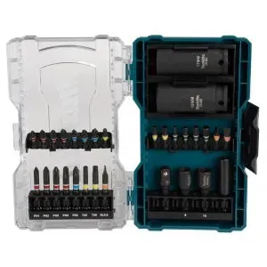 Makita E-07060 sada bitů 1/4" a šroubovacích nástavců 30 ks v plastové krabičce
