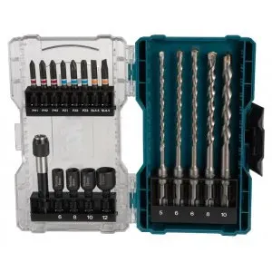 Makita E-07026 sada bitů a vrtáků SDS-Plus 18 ks v plastové krabičce