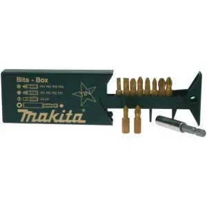 Makita P-49046 sada bitů 1/4" TiN 11 ks v plastové krabičce
