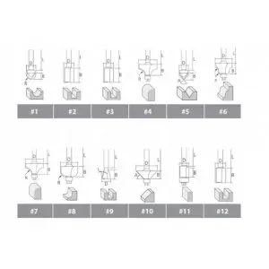 Makita A-88440 sada frézek STOP