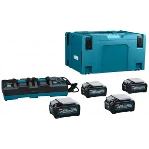 Makita 191U28-6 sada Li-ion XGT 40V 4xBL4040+DC40RB+Makpac