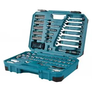 Makita E-06616 sada ručního nářadí 3/8" bity/nástrčné klíče/očkoploché klíče/ráčna, 120ks=oldP-90635