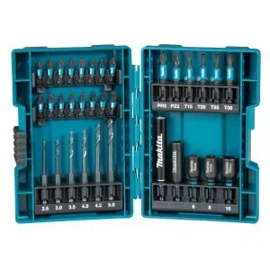 Makita B-66896 sada torzních bitů a vrtáků 1/4" IMPACT BLACK 33 ks v plastové krabičce