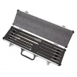 Makita D-70904 sada vrtáků a sekáčů SDS-Plus 10 ks v hliníkovém kufru
