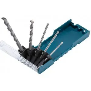 Makita E-11536 sada vrtáků s válcovou stopkou do zdiva 5 ks v plastové krabičce