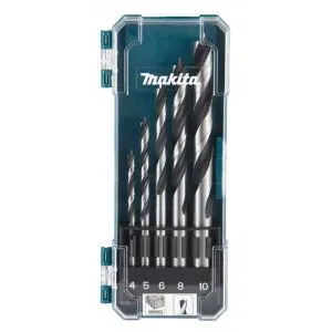 Makita D-72861 sada vrtáků s válcovou stopkou do dřeva 5 ks v plastové krabičce
