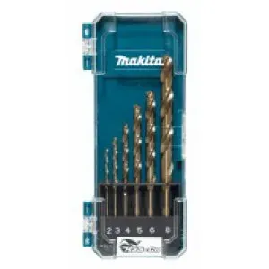 Makita D-75758 sada vrtáků s válcovou stopkou do kovu HSS-Co 6 ks v plastové krabičce