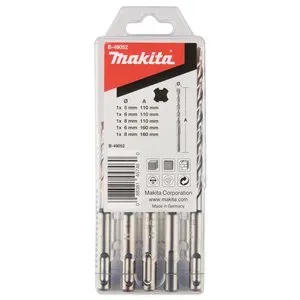 Makita B-49052 sada vrtáků SDS-Plus V-Plus 5 ks v plastové krabičce