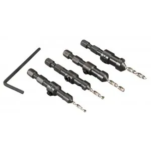 Makita D-73455 sada vrtáků šestihran 1/4" se záhlubníkem 4 ks v plastové krabičce