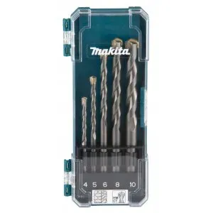 Makita D-72877 sada vrtáků s válcovou stopkou do zdiva 5 ks v plastové krabičce