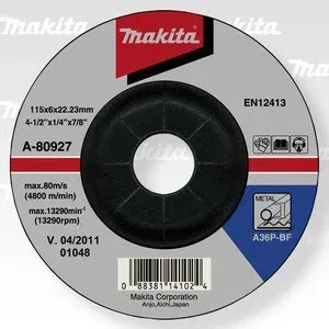 Makita A-80927 kotouč brusný ocel 115x6x22.23mm