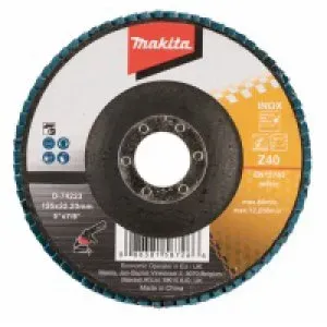 Makita D-74223 kotouč lamelový 125x22.23mm K40 Zirkon