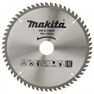 Makita D-72970 kotouč pilový hliník TCT 190x2.2x30mm 60Z=newD-81371