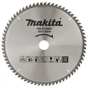 Makita D-73003 kotouč pilový hliník TCT 260x2.8x30mm 70Z