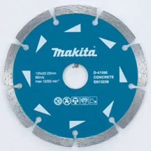 Makita D-41595-10 kotouč řezný diamantový segmentový 125x22.23mm, 10ks