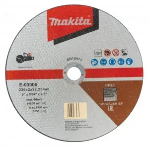 Makita E-03006 kotouč řezný nerez 230x2.0x22.23mm