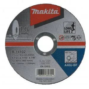 Makita B-14102 kotouč řezný ocel 115x1.6x22.23mm