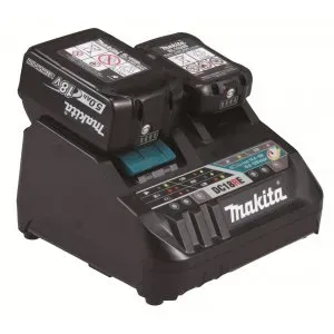 Makita 198720-9 nabíječka Li-ion 1xLXT+ 1xCXT DC18RE 12/18V pro rychlé nabíjení STOP