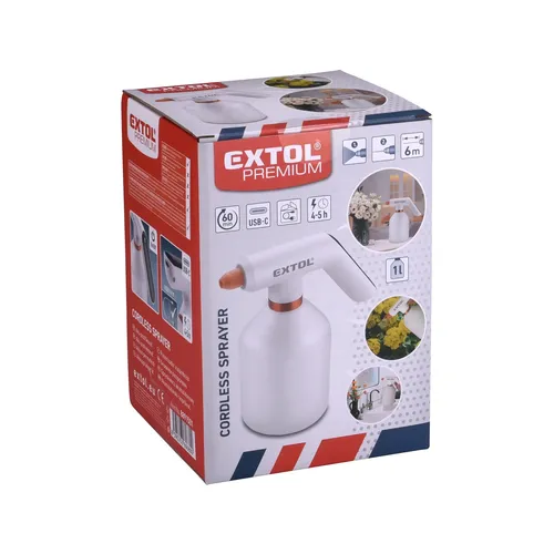 Postřikovač aku, 1l, usb nabíjení EXTOL PREMIUM 8891501