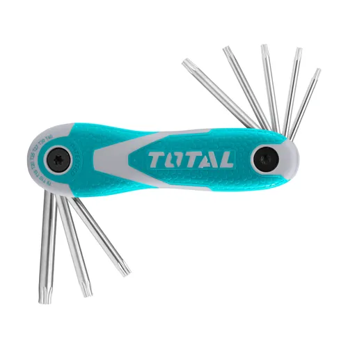 Klíče torx, sada 8 ks, crv TOTAL THT1061846