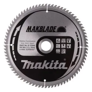 Makita B-32845 kotouč pilový dřevo MAKBLADE 260x2.3x30mm 80Z = old B-09070