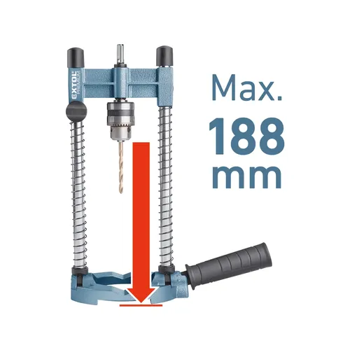 Stojan na vrtačku víceúčelový se sklíčidlem, o 1-10mm, o stopky 9mm EXTOL PREMIUM 8807005