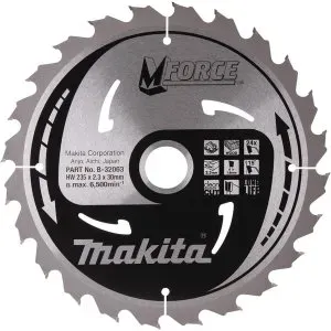 Makita B-32063 kotouč pilový dřevo MFORCE 235x2.3x30mm 24Z = old B-08090