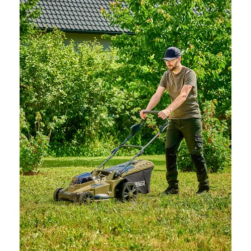 Akumulátorová sekačka na trávu CAMOUFLAGE NAREX CST 430