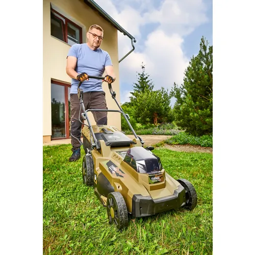 Akumulátorová sekačka na trávu CAMOUFLAGE NAREX CST 430