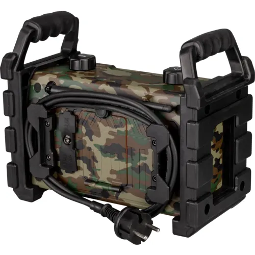 Přenosné pracovní rádio s funkcí Bluetooth a Powerbanky CAMOUFLAGE NAREX CBT-02