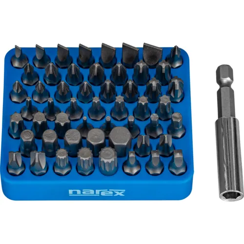 54dílná sada bitů s magnetickým organizérem NAREX 54-Bit Box M