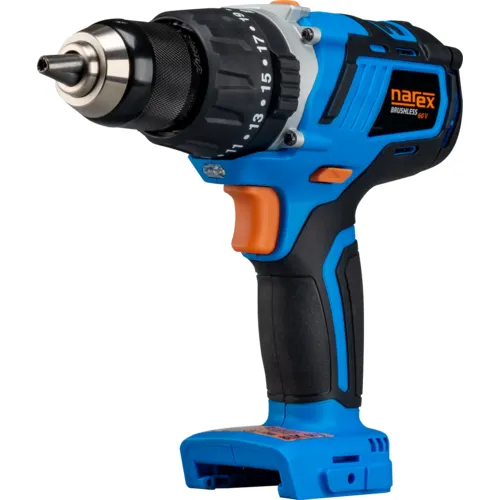 60V BRUSHLESS JUMBO POWER bezuhlíková příklepová vrtačka/šroubovák NAREX ASP 600-2B