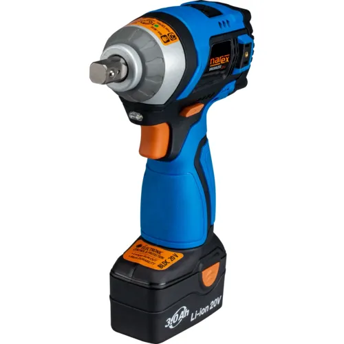20V BRUSHLESS e-POWER bezuhlíkový rázový utahovák s regulací výkonu NAREX ASR 203-3SB