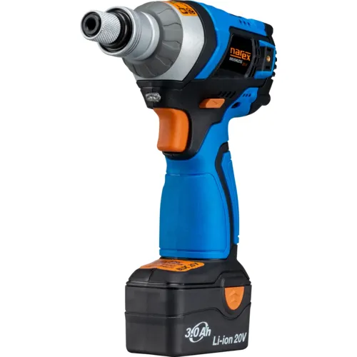 20V BRUSHLESS e-POWER bezuhlíkový rázový utahovák s regulací výkonu NAREX ASR 203-3SB