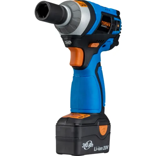 20V BRUSHLESS e-POWER bezuhlíkový rázový utahovák s regulací výkonu NAREX ASR 203-3SB