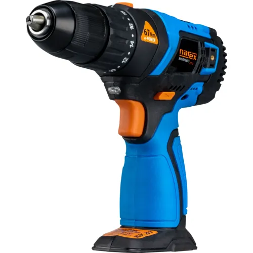 20V BRUSHLESS e-POWER bezuhlíkový vrtací šroubovák NAREX ASV 200-2B