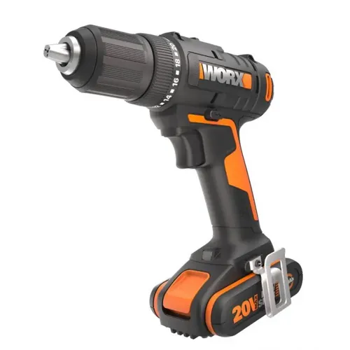 Worx WX108 - Aku vrtačka šroubovák 20V 45Nm 2x2Ah - Powershare