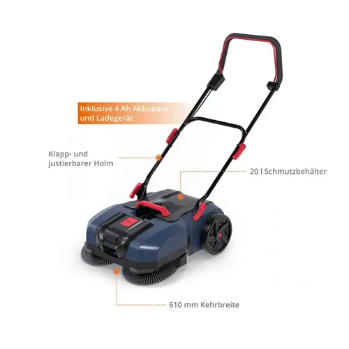 AKUMULÁTOROVÝ ZAMETACÍ STROJ GKM 18-401-30 Güde 58640