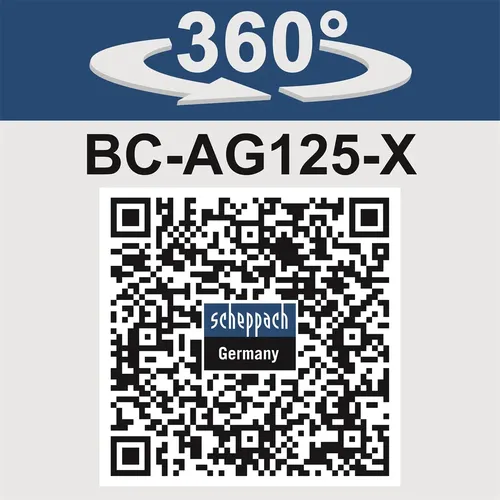 Scheppach BC-AG125-X aku 20 V IXES úhlová bruska (bez baterie a nabíječky)